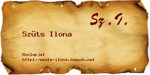 Szüts Ilona névjegykártya